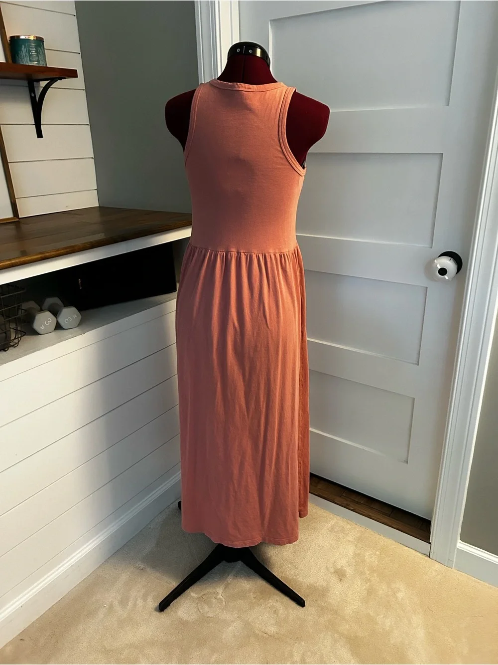 J. Crew Sleeveless Dusty Rose Maxi Dress